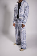 VERA CLOUD/WHITE SWEATPANTS