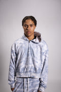 VERA CLOUD/WHITE HOODIE